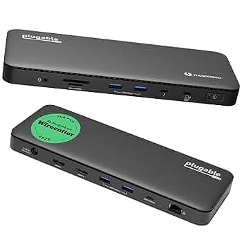 その他 plugable USB-C 4K DOCKING STATION Plugable USB-C Docking Station, 4K Triple Monitors, 100W